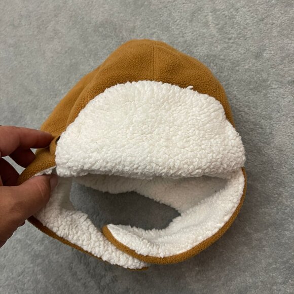 Carhartt Infant Bubba Trapper Hat Brown Sherpa Lined Ear Flap Cold Weather - Picture 2 of 7